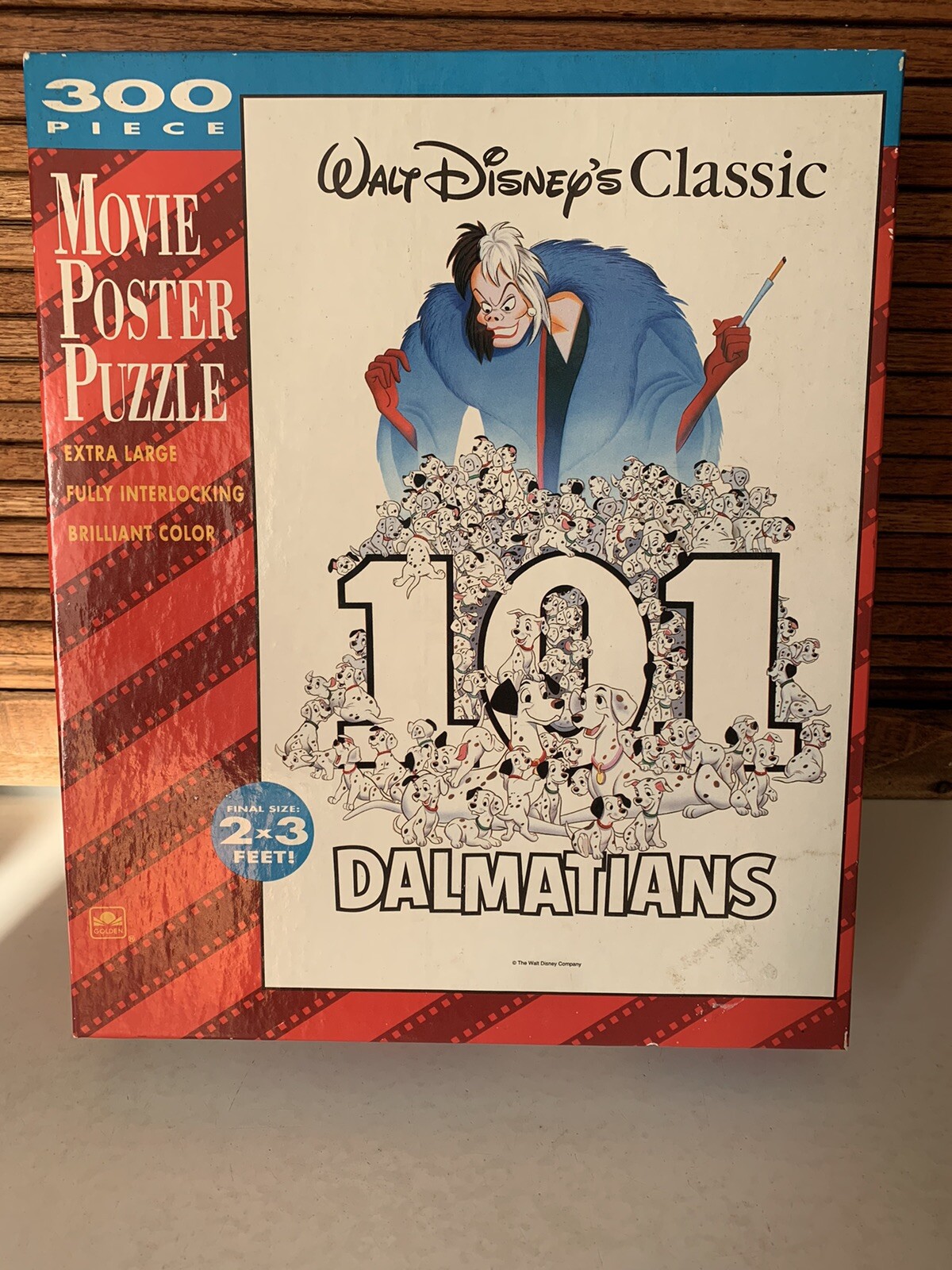 Vintage Disney 101 Dalmatians Movie Poster Jigsaw Puzzle 300 Piece New ...