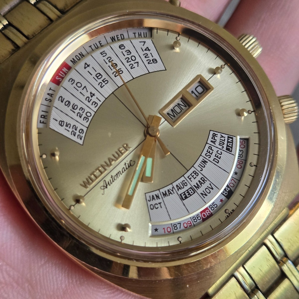 Vintage WITTNAUER 2002 Perpetual calendar men's automatic watch