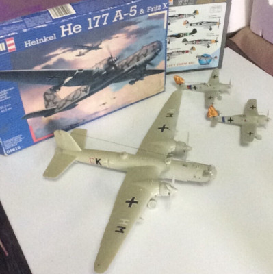 1:72 Konvolut Flugzeug Luftwaffe Messerschmitt BF109 Focke Wulf190 Heinkel He177