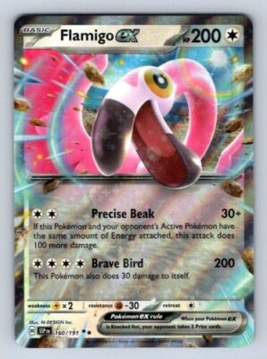 Flamigo ex 160/191 - Surging Sparks - Pokemon Card | eBay
