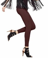 Hue Espresso Brown Super Smooth Denim Leggings Size Small U15154