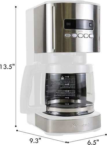 Koolatron Kenmore Programmable 1.8L Filter Coffee Machines 12-Cup Drip Coffee - Picture 6 of 8