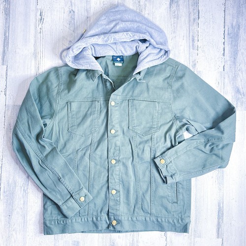 LRG Lifted Research Group Men's Hooded Jacket Size XL Olive Green