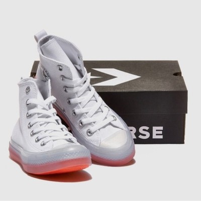 Converse Chuck Taylor Shoes Sneakers Unisex All Star CX Hi White Wild Mango NIB