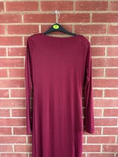 Boohoo Slinky Mesh Detail Long Sleeve Maxi Dress Size 14