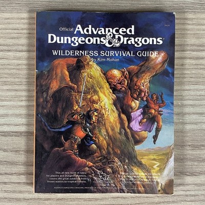OFFIZIELLE AD&D 25 JAHRE JUBILÄUM MINI-HANDBÜCHER WILDNIS SURVIVAL GUIDE TSR
