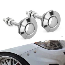 Push Button Quick 2pcs Release Hood Bonnet Pins Lock Clip Auto Car Bumper Latch