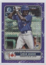 2020 Bowman Mega Box Purple Mojo Refractor 45/250 Dasan Brown #STG-DB 02u0