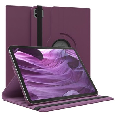 Schutzhülle für Apple iPad Pro 11 (2024) 360° Grad Tablet Case Kunstleder Lila