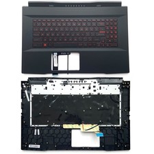 New Palmrest Cover Keyboard Full RED Backlit For MSI Katana GF76 MS-17L1 MS-17L3