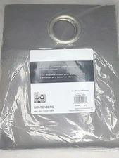 Sun Zero Lichtenberg Room Darkening Grommet Curtain Panel - 54"x63" - Gray 