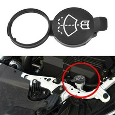 ✨🏅Black Windshield Wiper Washer Fluid Reservoir Tank Bottle Pot Cap Lid Cover
