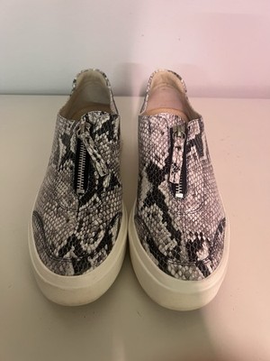 Vaneli Sport Slip On Sneakers Women s Size 7.5 Snake Print Zip Up