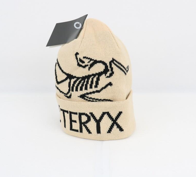 Arc'teryx Bird Word Toque Beanie Hat Beige Wool Knit Winter Warm