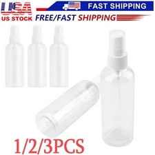 1~5PCS 30ml/60ml Travel Spray Bottle Plastic Transparent Perfume Empty Atomizer