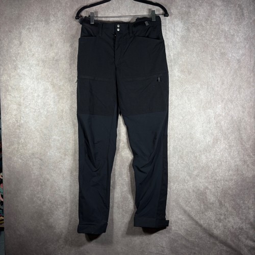 Haglöfs, Haglofs Trekking Pants Womens Size 4 Black Rugged Flex Outdoor Reinforced Hiking