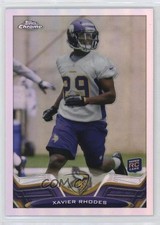 2013 Topps Chrome Refractor Xavier Rhodes #119 0a6