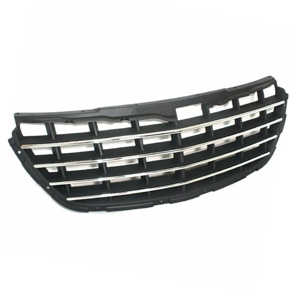 For 04 05 06 Pacifica Front Grille Grill Assembly Gray Shell Chrome Molding Trim - Image 3 of 4
