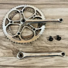 Used Topline CNC Road Cranks 175 130 BCD Square Taper Polished