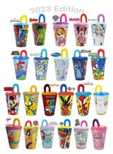 New 2023 Kids Character Sports Tumbler 430ML Drinking Plastic Cup With Straw