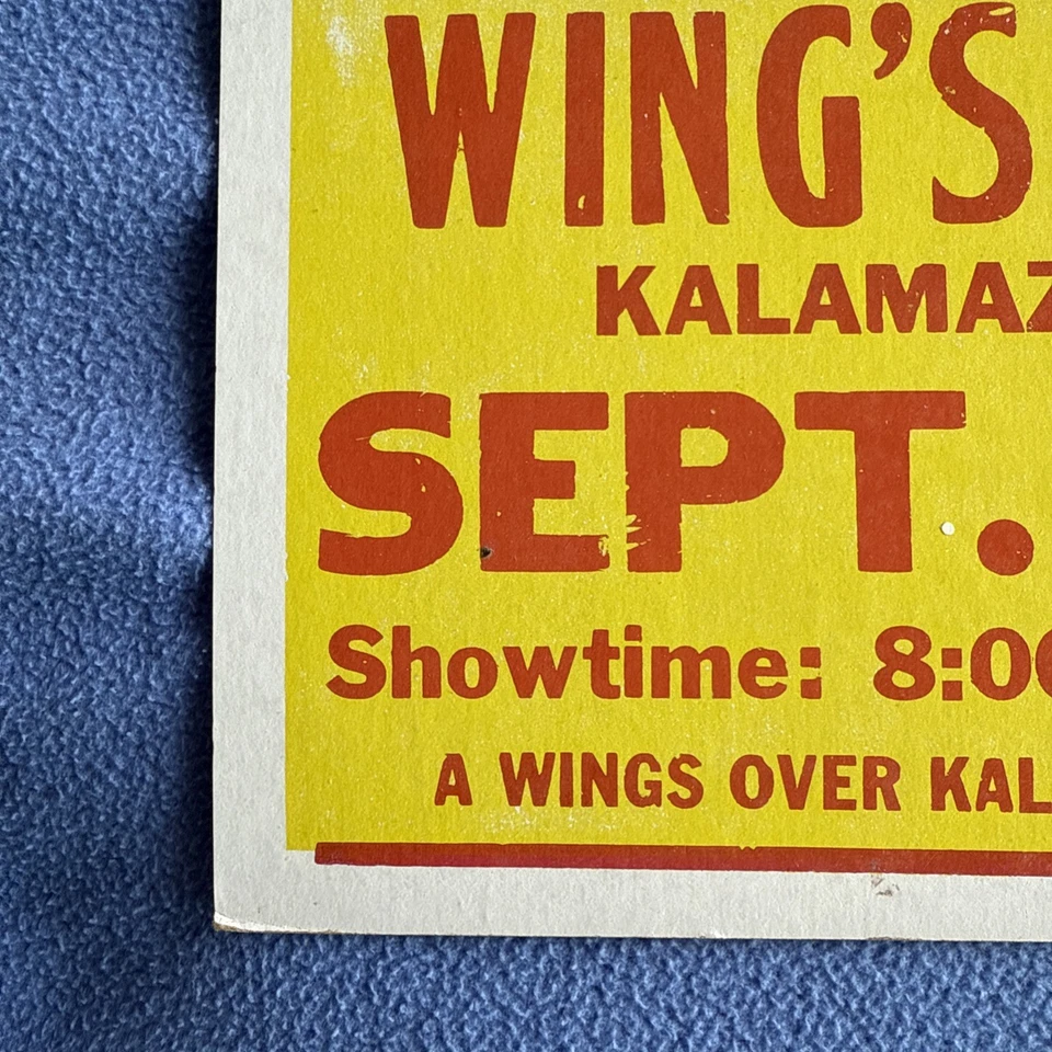 JETHRO TULL Concert Letter Press 1982 Wing’s Stadium Classic Rock Decor 22x14 - Image 4 of 4