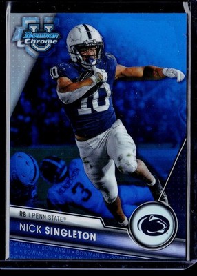 2023 Bowman University Chrome #114 Nick Singleton Blue Refractor #/199