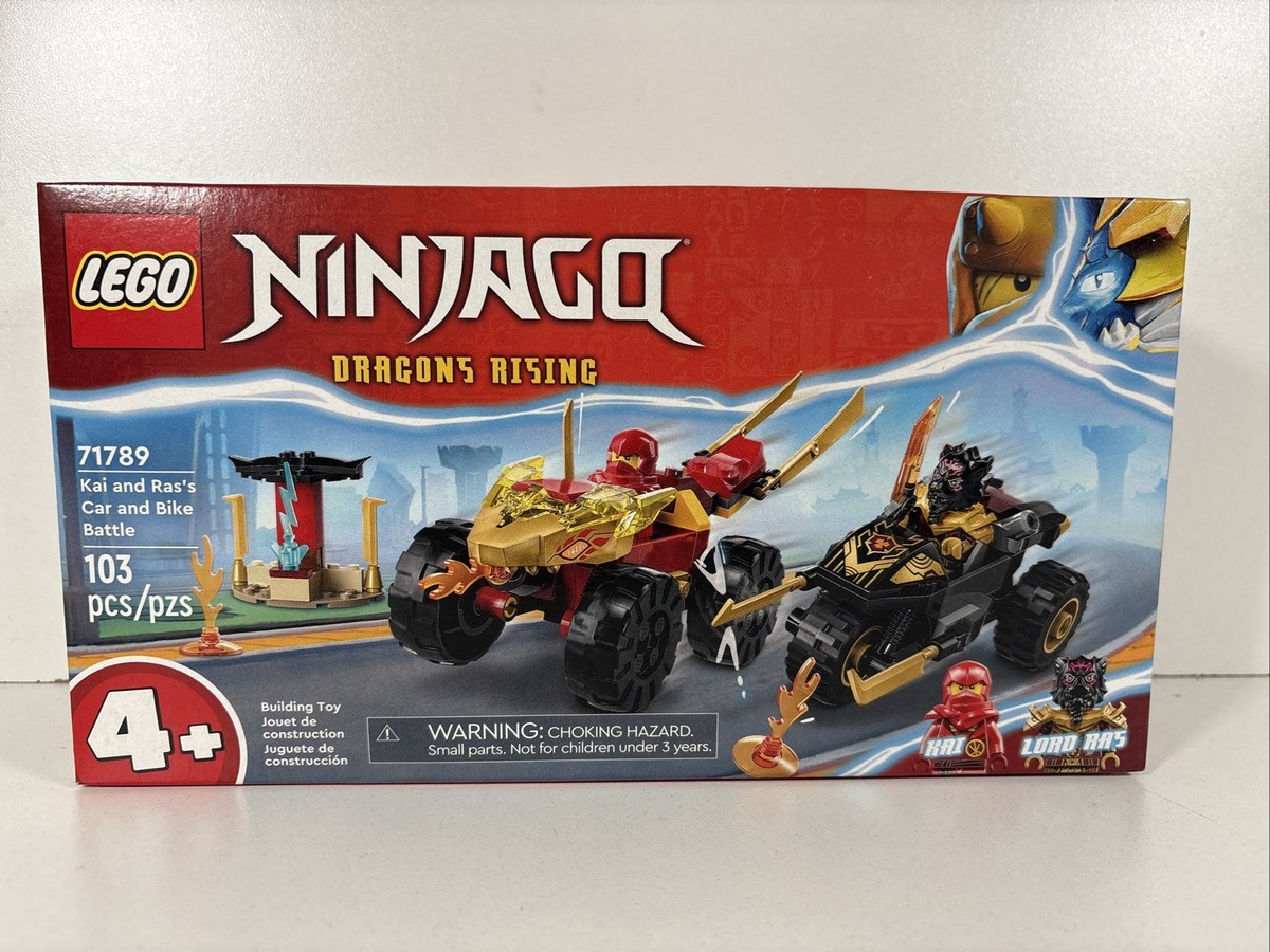 LEGO NINJAGO Kai and Ras's Car and Bike Battle (71789) - NEW | eBay