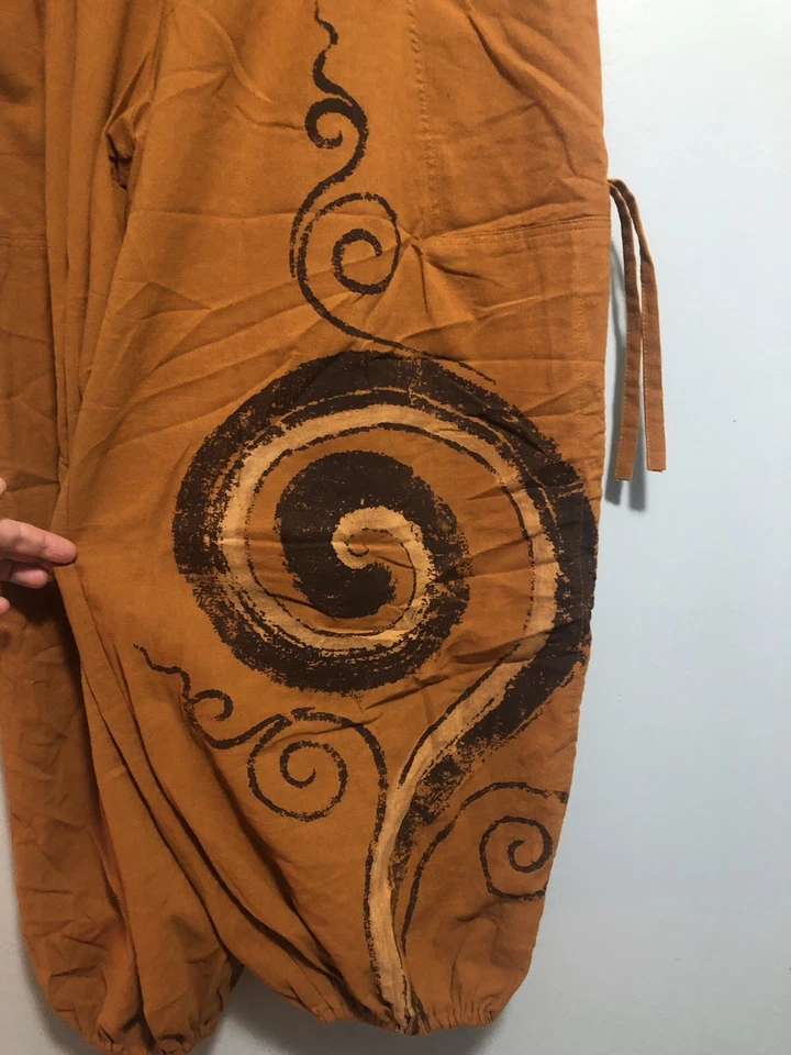 Pantalones Cortos Capris Convertibles OS Lino Meditación Bohemia Harén Foto 2 de 4