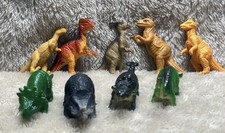 Lot Of 9 Mini Dinosaurs Toy Figures Good Used Condition