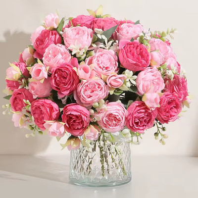 Artificial Flowers Realistic Bouquet Home Decor Romantic Gift
