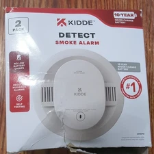 Kidde Detect Smoke Alarm 2 Pack - Model 20SD10 - 10-Year Battery - Self Testing