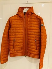 Moncler Celestin Down Jacket Men's Size 1 Orange Excellent Condition Authentic