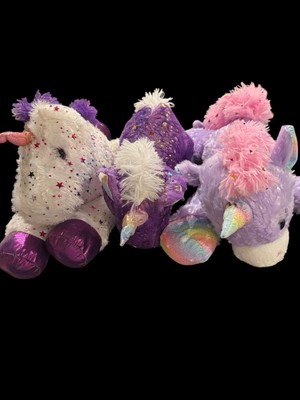 Unicorn Plush Lot Of 3 NWT Medium Size Multicolor Average 18  L
