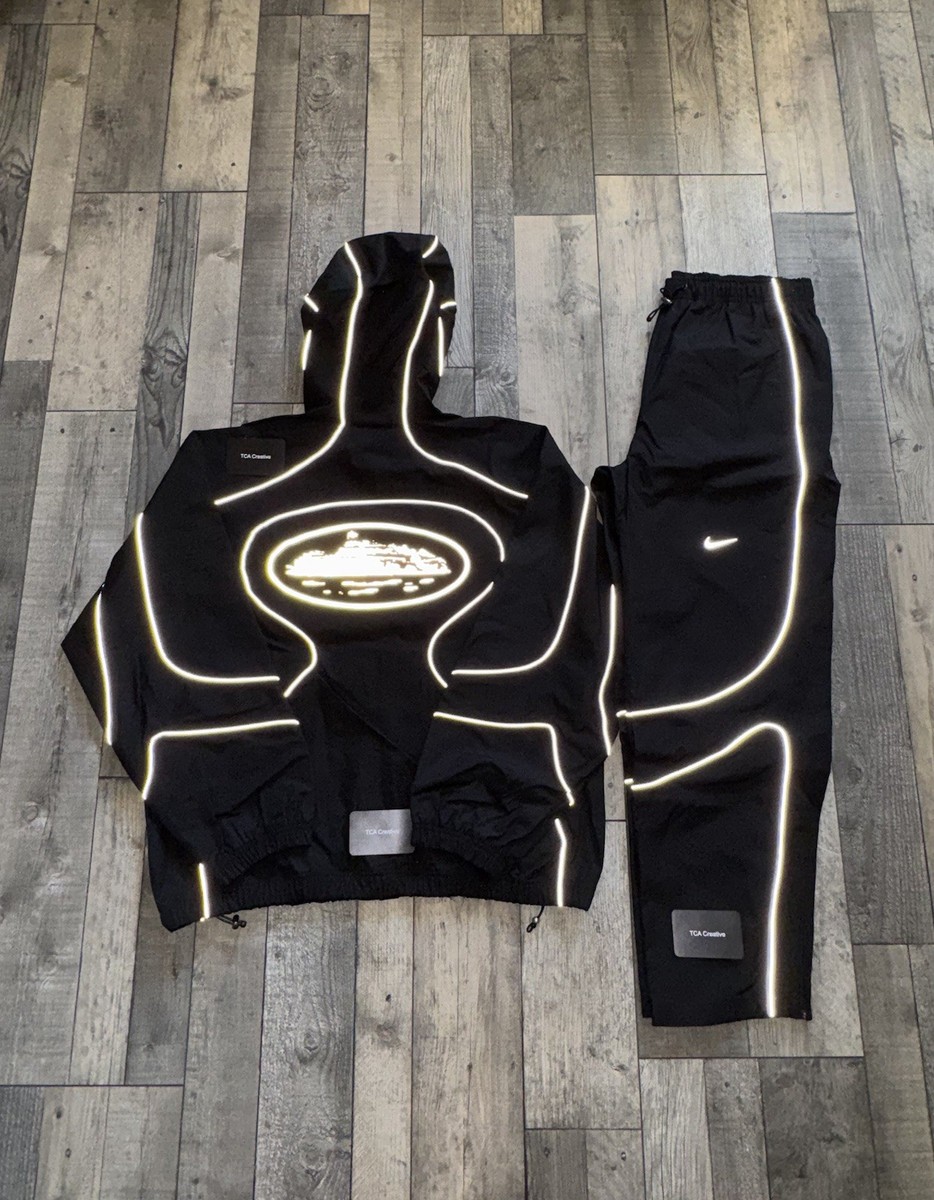Corteiz x Nike NRG pants Black XLサイズ Nike x Corteiz NRG Onyx Tracksuit “Black/Reflective” - Medium