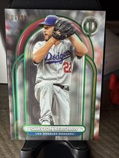 Clayton Kershaw 06/99 Green Parallel Topps Tier One Los Angeles Dodgers SP