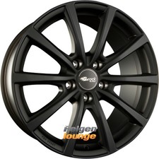 4 Alufelgen BROCK / RC B32 Schwarz Klar Matt (SKM) 7,5x18 ET45 5x114,3 18 Zoll