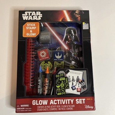 Disney Star Wars The Force Awakens Stick Stamp & Glow Art Activity Set NEW