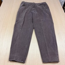 Guess Jeans Vintage Pascal Loose Fit Tapered Leg Jeans 40x33 Distressed Mauve