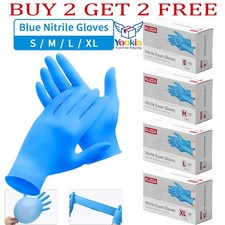 100 PCS Nitrile Gloves Powder Free Latex Free Food Grade Disposable Glove
