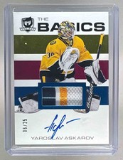 Yaroslav Askarov 2023 Upper Deck The Cup #B-AV Basics Patch Auto 6/25