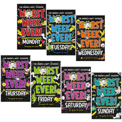 Worst Week Ever 7 Book Set by Eva Amores & Matt Cosgrove