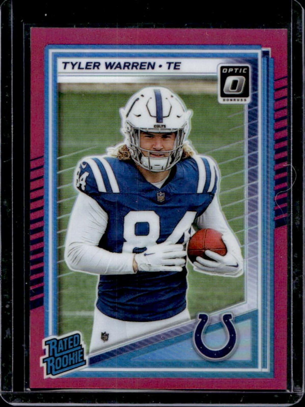 2025 Panini Donruss Optic Tyler Warren Rated Rookie Pink Prizm #234 Colts