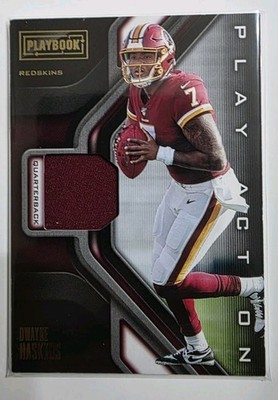 2019 Panini Playbook Play Action Swatches Dwayne Haskins #4 Jersey