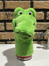 Dakin 1987 Green Alligator Plush Hand Puppet Vintage