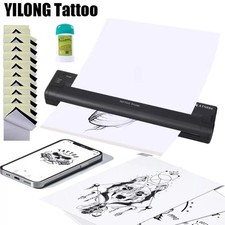 Tattoo Transfer Kit Bluetooth Thermal Printer with 15Transfer Paper 1Gel
