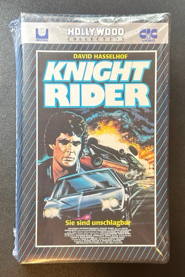 Knight Rider Hasselhoff CIC FSK16 91Min. RAR Sammler 1982/85 Softbox VHS - Bild 2 von 4