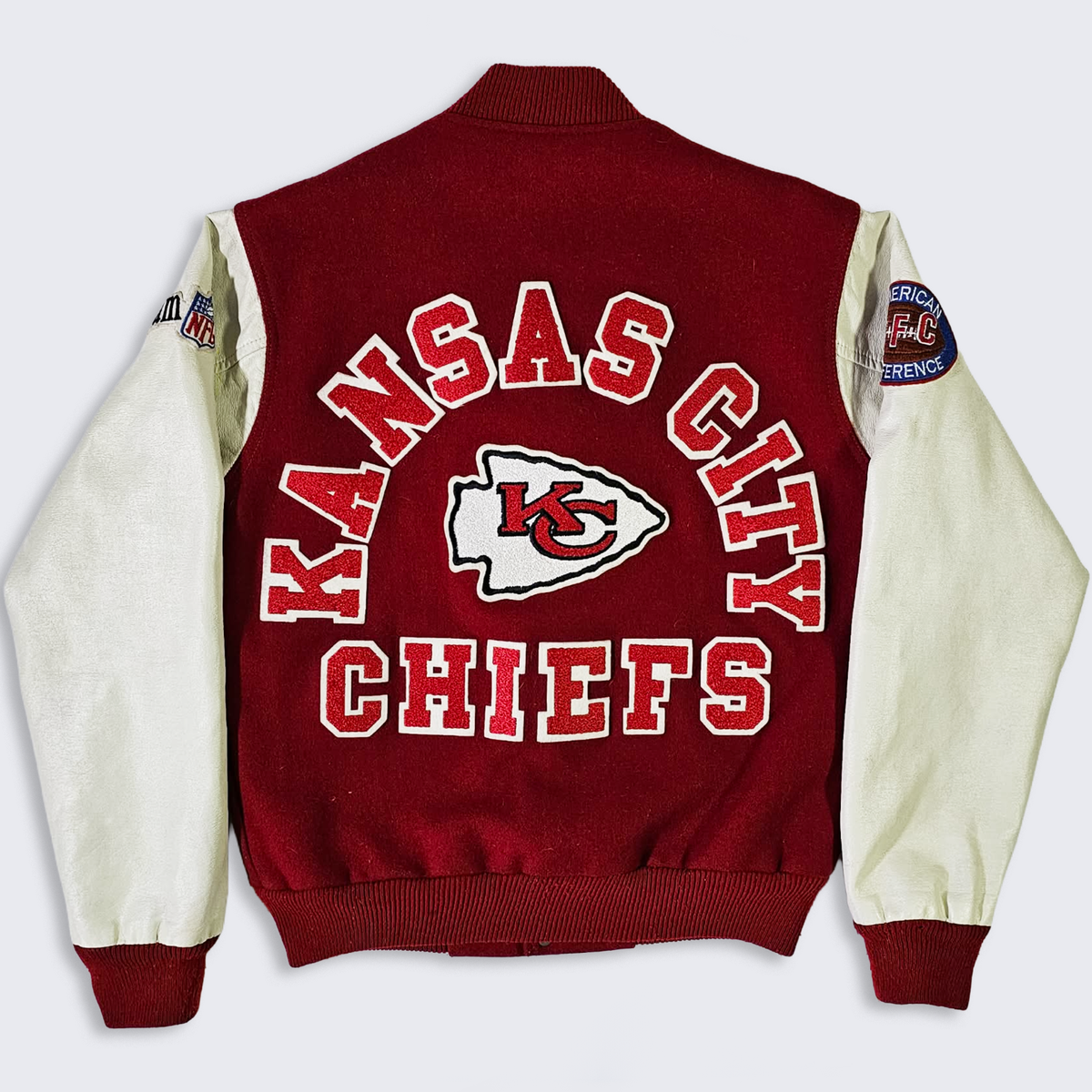 ビンテージ NFL チーフス ジャケット Kansas City Chiefs Vintage 80s Chalk Line Varsity Jacket - NFL