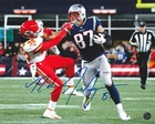 Rob Gronkowski Autographed Signed New England 8x10 Photo with COA/Hologram