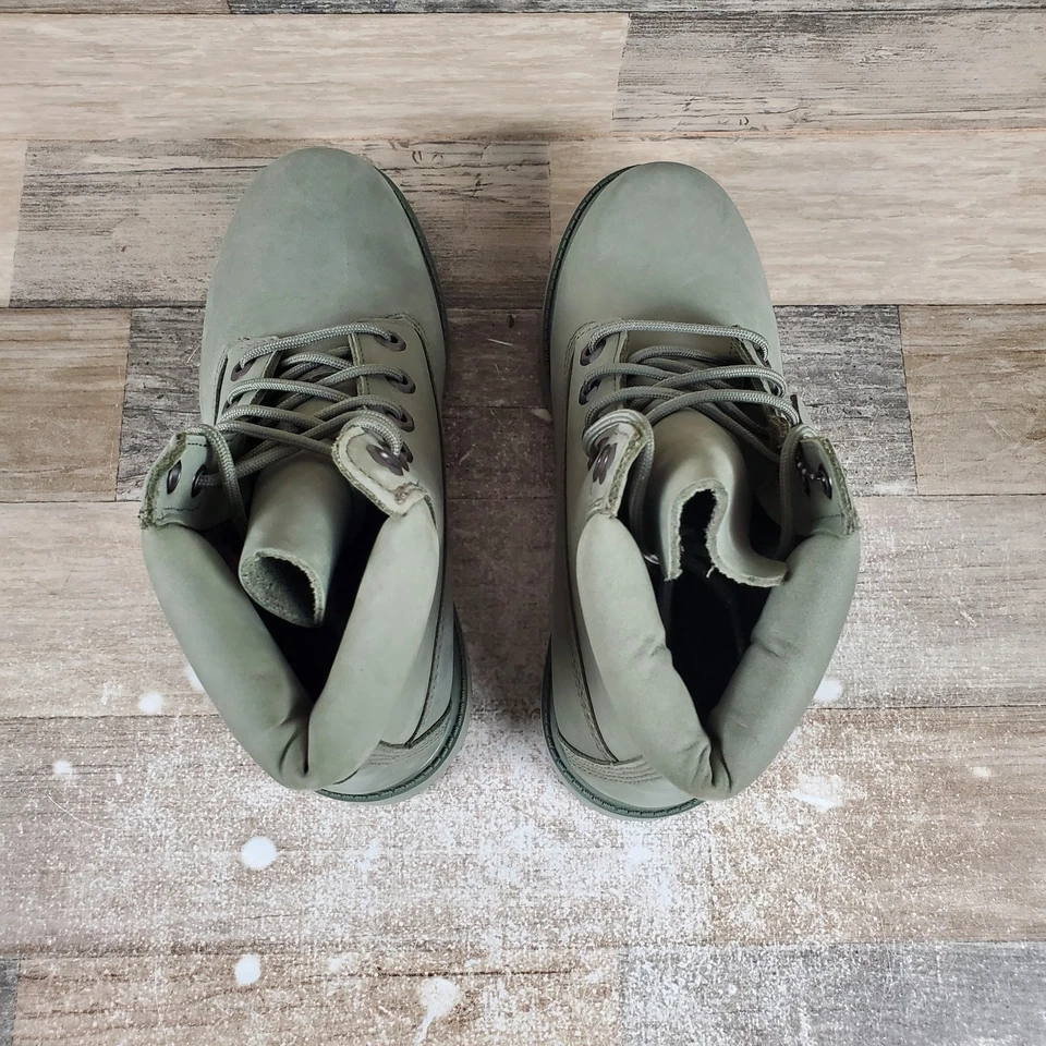 Botas impermeables Timberland Premium 6 pulgadas para niños talla 5 verde oscuro con cordones Foto 4 de 4