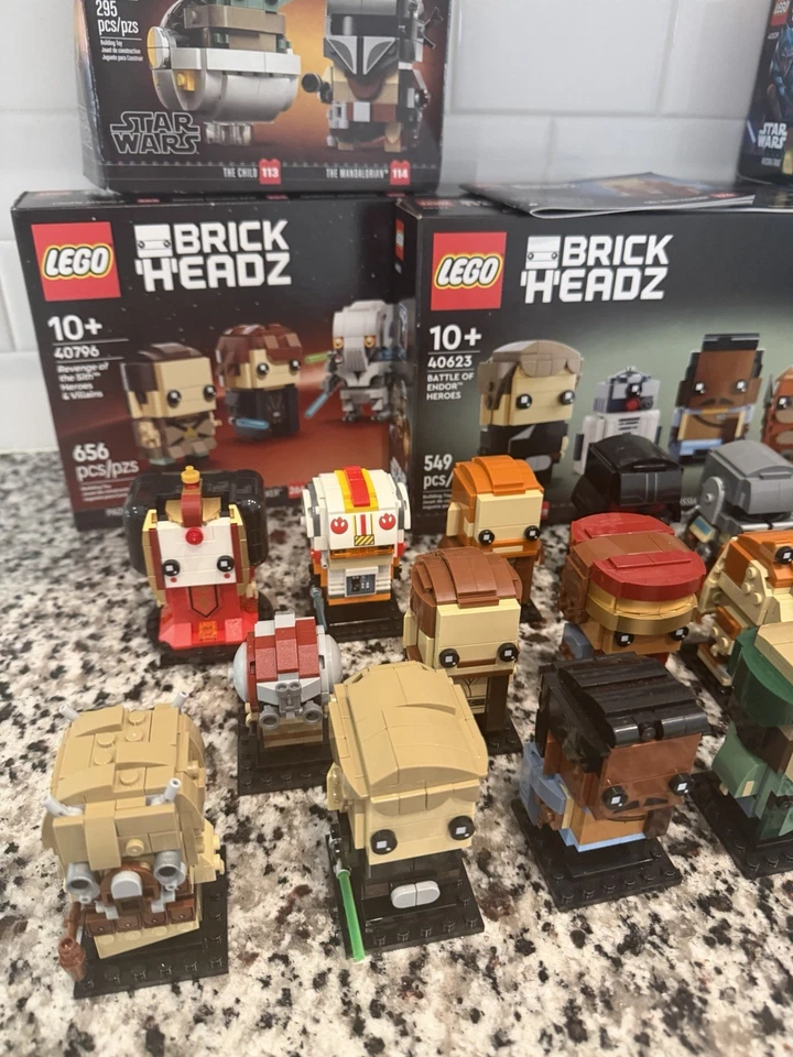 LEGO Star Wars Brickheadz Lot of 24 w/ Box & Manuals 100% Complete - Image 2 of 4